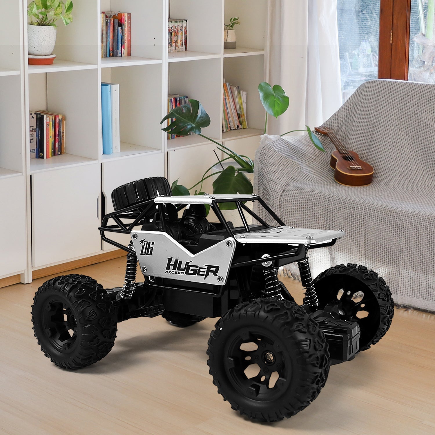 17816 1:18 Scale Rock Crawler Monster RC Truck All Terrain Stunt Racing Car Rechargeable Indoor Outdoor Toy Car 17816 1:18 Scale Rock Crawler Monster RC Truck All Terrain Stunt Racing Car Rechargeable Indoor Outdoor Toy Car
